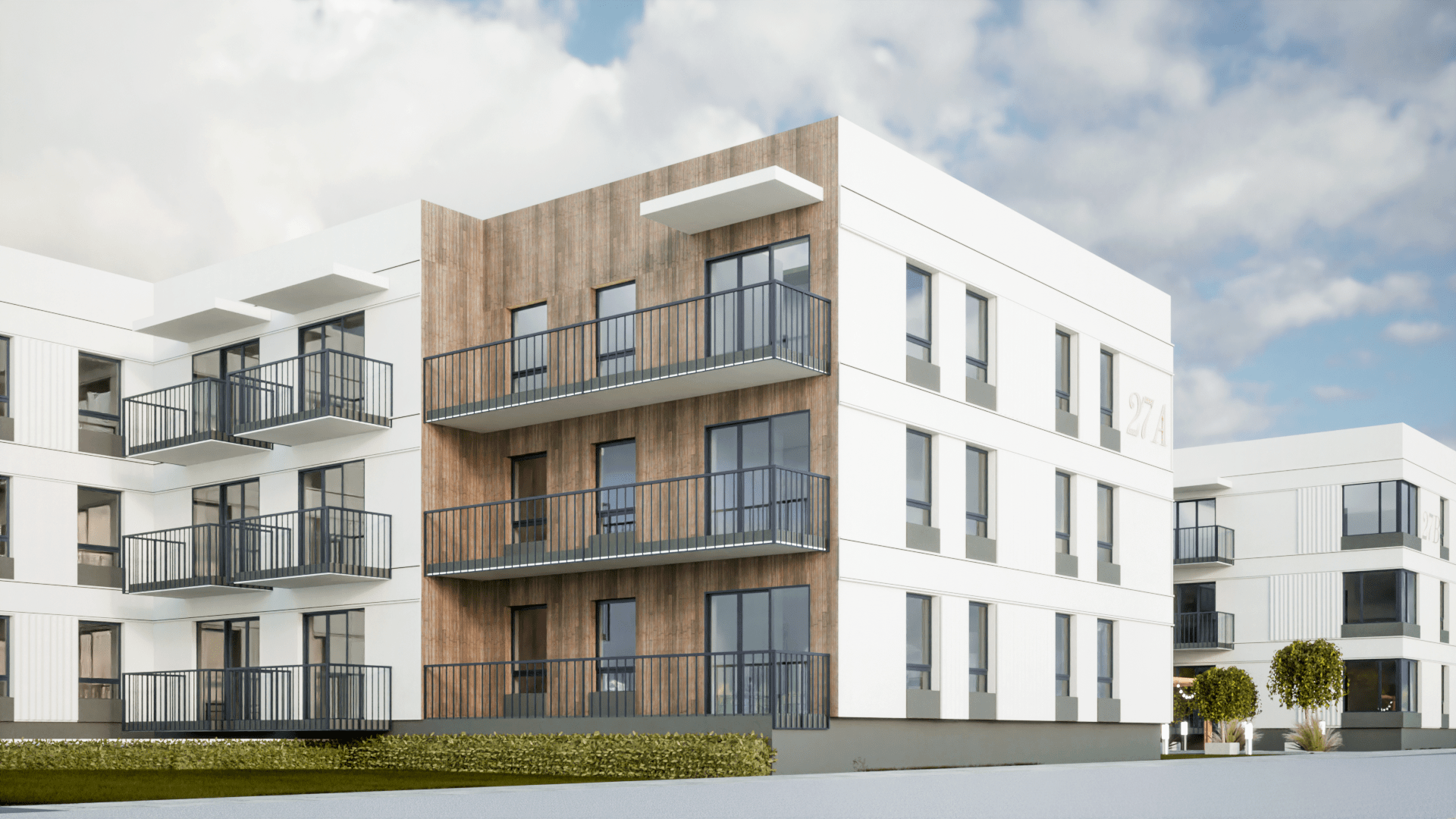 Widok ogrodu i tarasu